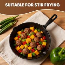 3pcs Bare Cast Iron Skillet Set (6/8/10 Inch) - Heavy-Duty Heirloom-Grade Sand Casting, Seasoning, Stir-Fries, Non-Stick Surface & Oven/Grill/Campfire  - Even Heat Distribution For Steak, Cornbread, Baking - Rustic Kitchen Cookware Essentials - View 8