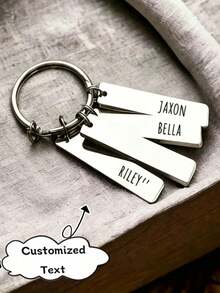Customized Keychain, Customized Music Code Keychain, Couple Personalized Keychain, Personalized Laser Engraved Keychain, Personalized Fashion Couple Keychain, Driving Keychain, Keychain For Boyfriend, Gift For Him, Gift For Girlfriend, New Driver, Husband, Wife, Friend, Personalized Gift For Men And Women, Personalized/Customized Keychain, Christmas Ornament, Customized Keychain And Accessories - Multicolor - View 3