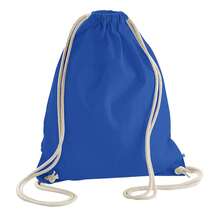 Westford Mill Earthware Organic Gymsac/Drawstring Bag (13 Litres) - Bright Royal - View 2