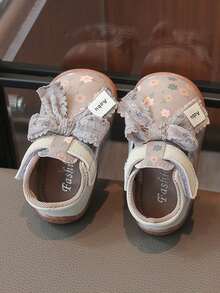 1 Pair Girls Mary Jane Shoes, Anti-Slip, Breathable, Toddler Walking Shoes, Children Student Shoes, Suitable For Spring, Summer, Autumn - Grey - View 6