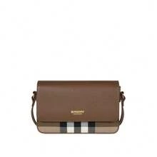 Burberry Hampshire Check Women's Crossbody Bag 81072701 - 土棕色81072701 - 查看 11