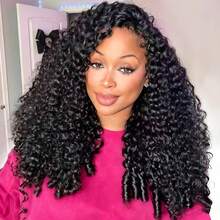1PC Burmese Curly Bundles Human Hair Weave Bundle Unprocessed Human Hair Extensions 14-26 Inch Top Quality For Women With Spiral Curls Double Weft Natural Color - Natural Black - View 13