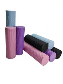 1pc EVA Solid Foam Roller For Beginners Yoga Muscle Relaxer Roller Pilates Lumbar Massage Fitness Column - Multicolor - View 6