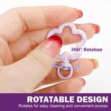 5/10/20/30pcs Random Color Flower Keychain, Double-Sided Enamel Spring Key Ring With Trigger Hook, Suitable For Handmade & Jewelry Making, Car Accessories, Bag Charms, School Cute Gothic Y2K Bag Decor, Lanyard With ID Card Holder, Car Accessory Bag Charm - Flower Keychain - View 5