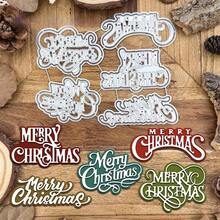 1pc Cute Christmas Multi-Layer Metal Cutting Template, Happy Christmas DIY Decoration, Scrapbooking Paper Craft Mold, Scrapbook Album, Welcome Card, Home Decor, Holiday Greeting, Handmade Craft Template - Christmas - View 3
