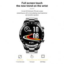 Reloj Inteligente LIGE de 1.39 Pulgadas IP67 Resistente al Agua/Rastreador de Fitness/Función de Control de Música/Contador de Pasos/Reloj Deportivo Multifunción para Exteriores/Adecuado para Hombres - Negro - Ver 7