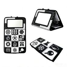 Children's Cloth Book Educational Toy Black White Red Double-Sided Folding Mirror Cloth Book Infant Toddler Toy - Multicolor - View 10