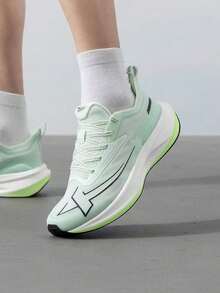 XTEP Men's Running Shoes 2000km 2.0 2026 Summer New Mesh Breathable Training Running Shoes 876219110043 Pale Green/Fluorescent Light Green - Light Fruit Green/fluorescent Light Green - View 1