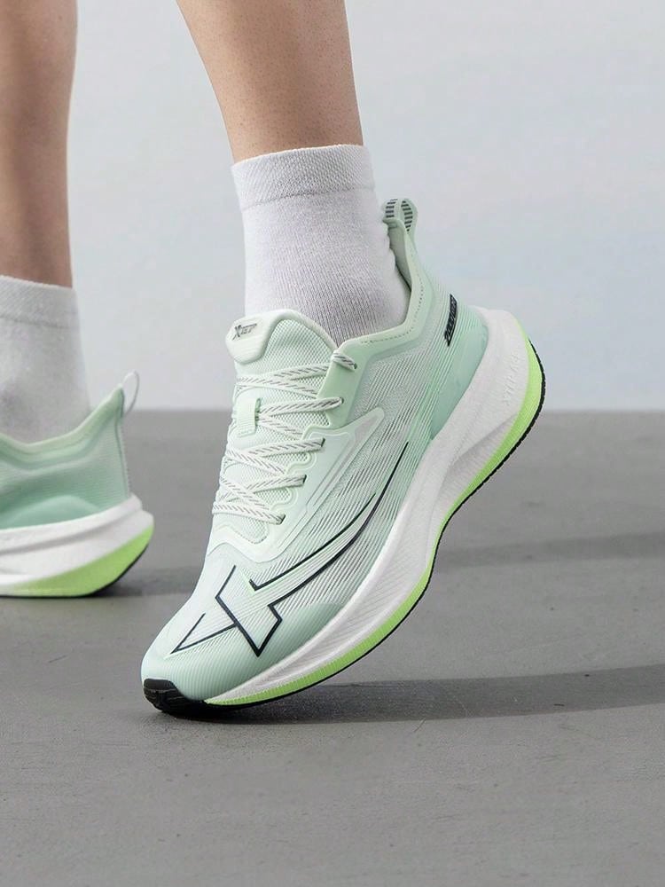 XTEP Men's Running Shoes 2000km 2.0 2026 Summer New Mesh Breathable Training Running Shoes 876219110043 Pale Green/Fluorescent Light Green - Light Fruit Green/fluorescent Light Green - View 1