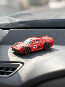 1pc 1:64 Alloy Racing Car Model Car Interior Ornament, Sliding Metal Vehicle, Mini Alloy Car Decor For Car Interior & Desktop Display,Random Multiple Styles, Premium Metal Craft Collectible Ornament, Ideal Gift For Car Enthusiasts,Friends And Family - Ornaments - View 4