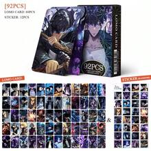 Solo Leveling Lomo卡 成曉宇全套動漫HD收藏卡 Solo-Leveling 動漫粉絲相卡 92張裝盒卡 成曉宇與Igrit動漫角色相卡 學生手帳貼紙素材 動漫桌面裝飾 Solo-Leveling 動漫收藏卡 萬聖節禮物 聖誕禮物 派對禮物 - 彩色 - 查看 12
