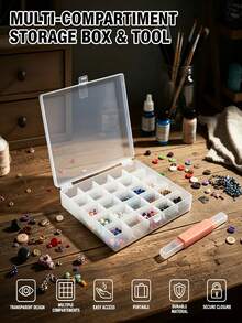 Transparent Sewing Thread Spool Box 1pc Dual-Purpose Threader & Seam Ripper, Sewing Thread Spool Storage Box Set Dustproof Portable Double Pack Sewing Accessories, Home And Professional Sewing Machine Accessories - Multicolor - View 9