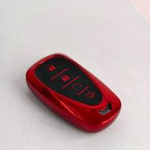 TRTY 1pc Chevrolet Car Fashion Key Case, Premium Soft TPU Smart Key Cover With Carbon Fiber Keychain, 4-Button Protective Cover Compatible With Equinox, Malibu XL, Blazer, Orlando, Cruze, Cruze. With Remote Start Button Compatible With New Cruze, Trax, Tracker Models, Supports Remote Start Key Or Find Car Alert Key, Fashionable And High-End Matching Keychain, Car Key Accessories - Chevrolet 4-button Key Fob Cover - View 17