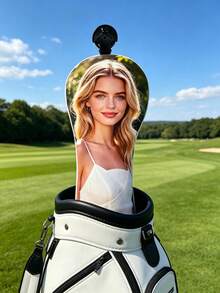Customized Golf Bag, Personalized Fashion Golf Bag, Personalized Photo Golf Club Headcover, Customized Pattern Golf Club Protective Cover, Fun Customized Golf Bag Accessories - Multicolor - View 7