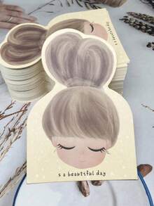 150pcs/Set DIY Jewelry Packaging Cards, Hair Accessory Display Cards For Hair Claws Bands, Blank Display Holders For Small Items (Cards Only, Hair Clips Not Included) - A - View 7