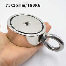 Magnetic Fishing Round Neodymium Boron Magnet Rubidium Magnet Double-Sided Fishing Tool Suction Cup Set 2000cm-65FT - Special Rope Set - Magnetic Hook Set - View 9