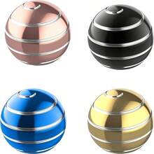 Rotating Sphere Fidget Gyro Ball, Pocket Sized Desktop Spin Toy, Quiet Smooth Rotation Focus Gadget, Stylish Hand Spinning Ornament, Premium Desk Accessory & Unique Gift For Adults - Multicolor - View 1