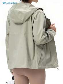 Columbia New Waterproof Outdoor Women's Sports Jacket With Hood Casual Coat - Mint Green - View 3