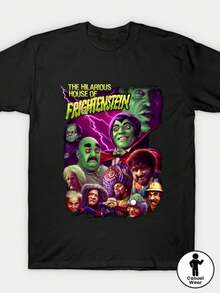 Local The Hilarious House Of Frightenstein 97 T-Shirt By Pop Fan Shop, Casual Style WS1N - Black - View 7