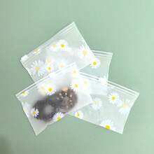 Creative Daisy Flower Transparent Frosted Zipper Bag, Home Storage Bag Suitable For Jewelry And Small Accessories - Multicolor - View 4