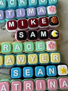 Ultimate Personalized Name Fidget Clicker. 3D Printed, CLICKER Keychain, Party Favor, Clicky Sensory ASMR Gift - Multicolor - View 7
