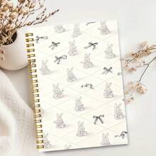 1pc Exquisite Pattern Notebook, Suitable For Daily Recording, Study Notes, Holiday Gifts; Students, White-Collar Workers, And Most People Can Use. School Notebook - A - View 4
