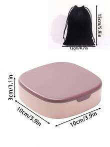 Portable Multi-Compartment Jewelry Storage Box With Makeup Mirror, Can Store Rings, Earrings, Bracelets, Etc., Essential For Daily Use And Travel - Multicolor - View 10