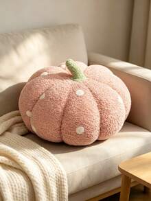 Pumpkin Throw Pillow, Soft And Cute Halloween Pumpkin Decorative Pillow, Adds Festive Atmosphere To Your Home Decor. This Pumpkin Throw Pillow Is Perfect For Bedroom Or Sofa Cushion, Making It An Excellent Halloween Gift For Friends And Family. - Pink - View 3