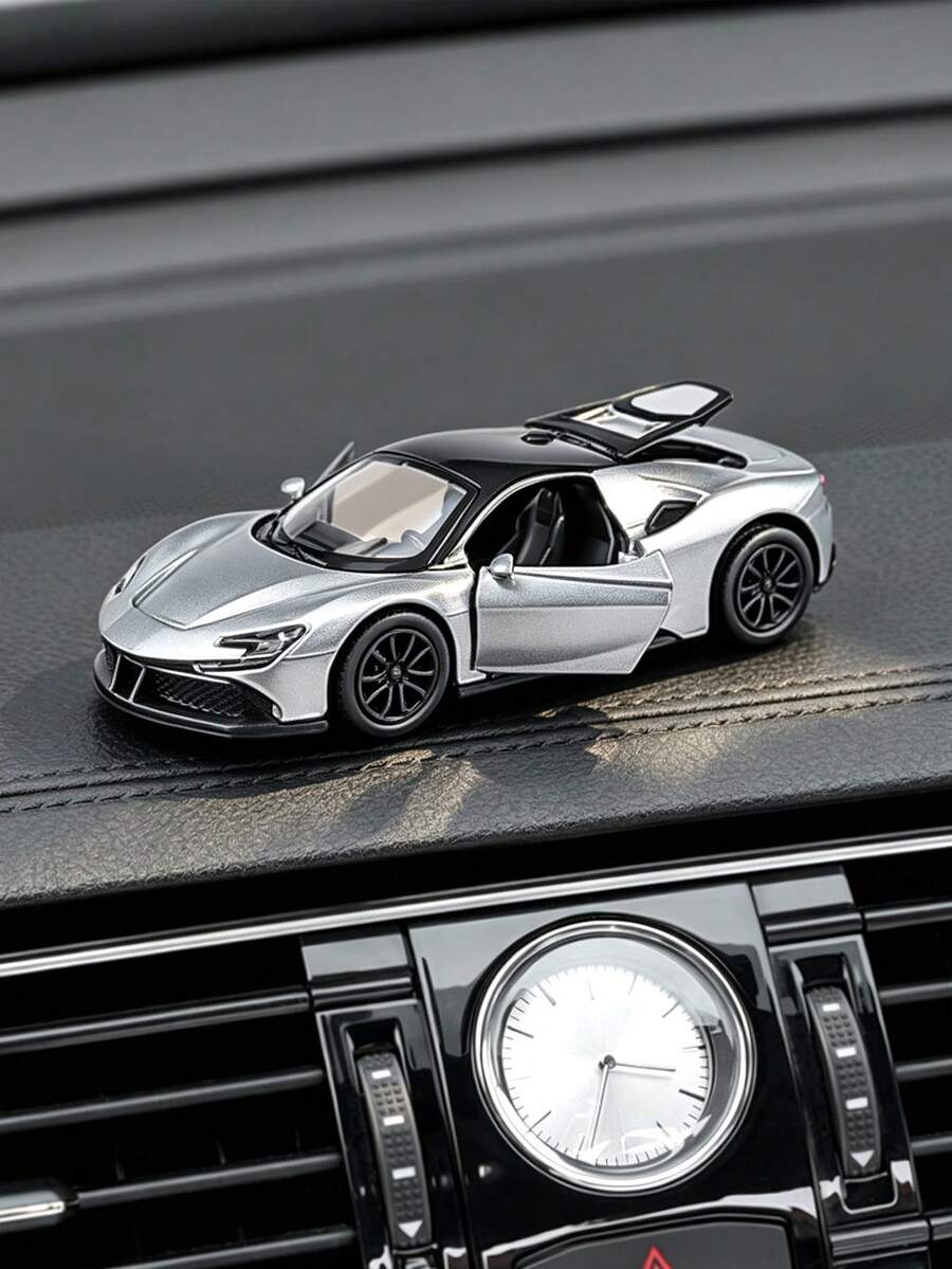 1pc 1:64 Alloy Racing Car Model Car Interior Ornament, Sliding Metal Vehicle, Mini Alloy Car Decor For Car Interior & Desktop Display,Random Multiple Styles, Premium Metal Craft Collectible Ornament, Ideal Gift For Car Enthusiasts,Friends And Family - Ornaments - View 1