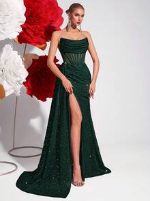 Wedding Dresses - Dark Green - View 7