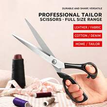 Multi-Size Dressmaker Sewing Shears Kit, Effortless Cutting Stainless Steel Fabric Scissors For Garment Making & Handmade Craft - Bestseller/Multi-size Stainless Steel Tailor's Scissors - View 8