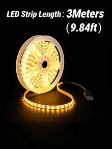 شريط إضاءة LED مرن باللون الأبيض الدافئ 16.4--3.28 بوصة، شريط إضاءة LED يعمل بالطاقة USB - 5 فولت قابل للقطع ذاتي اللصق، مناسب لإضاءة خلفية التلفزيون. مثالي لإضاءة خلفية التلفزيون والديكور الداخلي. يتميز بأداء مستقر وإضاءة عالية السطوع، مما يعزز مساحتك. - ضوء دافئ - مشاهدة 14