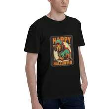 Black T Shirt Happy Halloween Dachshund Dog Costume Print For Halloween Party - 款式 - 查看 4