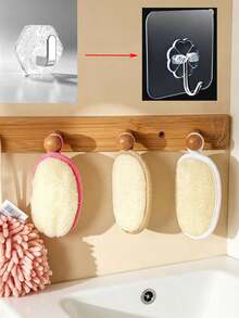 1pc/7pcs Loofah Bath Sponge Pad, Gentle Exfoliating Body Scrubber, Skin-Friendly Shower Loofah Pad For Dead Skin Removal, Rich Lather Bath Accessory With Hanging Loop For Daily Shower Cleansing - Multiple Styles - View 10