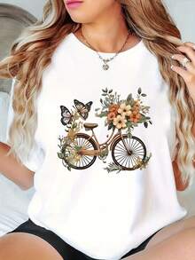Women T-Shirts - 白色 - 查看 2