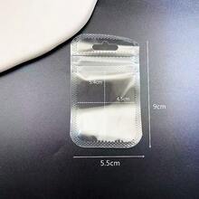 48pcs PVC Transparent Reusable Ziplock Jewelry Bags, Anti-Oxidation, Prevent Discoloration, Suitable For Storing Earrings, Necklaces, Jewelry, Small Gifts, Accessories, Perfect For Parties And Back To School Season - A - View 2