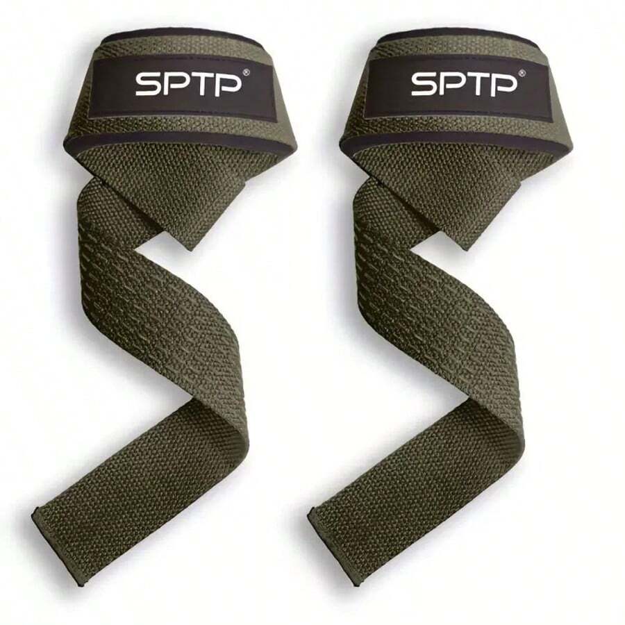 1 Pair R Anti-Slip Wear-Resistant Weightlifting Wrist Wraps, Wrap-Around Design Wrist Support Protection Sleeve, Suitable For Deadlift, Dumbbell, Barbell Strength Training Gym Fitness - Black - View 1