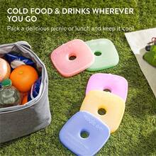 5 X Packs - Long Lasting Reusable Small And Cold Packs - Cooler - Stays Cold Up To 6 Hours - 5 Ice Packs for Lunch Box - View 5