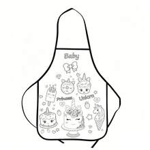 3件組 DIY 塗色圍裙 教育塗鴉互動玩具 防水可水洗創意繪畫 - 彩色 - 查看 6