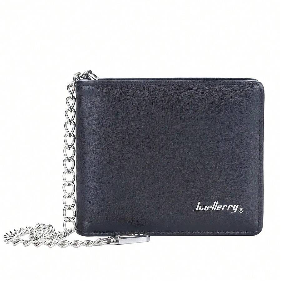 Men Wallet & Check Holder - Black - View 1