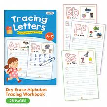 Lachilly Children's Handwriting Practice Workbook: Letter And Number Tracing Exercises (With Lines), Learning Activities, Early Writing Skills Development, Classroom Essential - Reusable Alphabet Workbook - View 13