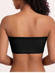 2pcs Women's Strapless Push-Up Bra, Lace Patchwork, French Romantic, Sexy Front Closure Bra, Suitable For Daily Wear, Wedding, Off-Shoulder Dress - Multicolor - View 5