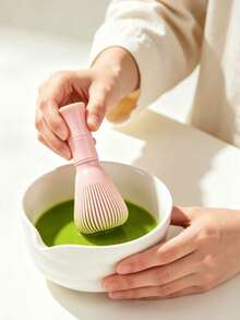 1 buah Pengaduk Matcha Plastik, Alat Matcha Tradisional Buatan Tangan Jepang, Kuas Matcha untuk Membuat Latte, Memasak, Upacara Teh, Tahan Panas, Tahan Lama, Mudah Dibersihkan - MultiWarna - View 2