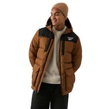 Reebok Mens Plain Puffer Jacket - Timber - View 3