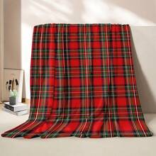 Manta de Franela a Cuadros Roja y Negra Ultra Suave Estilo Vintage - Perfecta para Cama, Sofá, Silla, Camping, Sala de Estar, Oficina - Regalo de Navidad Multifuncional - Multicolor - Ver 2