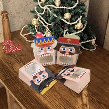 5pcs Christmas Gift Set For Her/Him, Christmas Gift Box With Window, Small 3D Cardboard Box, Suitable For Holiday Party, Perfect Choice For Holiday Treats - Multicolor - View 6