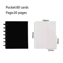 Three-Ring Binder Photo Albums - Black - View 3