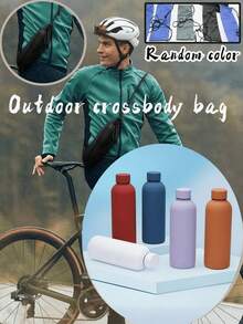 17oz/500ml Matte Stainless Steel Water Bottle, Leakproof Insulated Flask With Dust-Proof Cap, Reusable Travel Cup, Minimalist Drinkware With 10 Color Options For Office, School, Gym & Daily Hydration - Multicolor - View 8