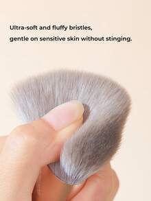 GUOXIAONIU Contour Makeup Brush, Dense Soft Fluffy Bristles, Multi-Purpose Daily Contouring Brush For Cheekbones Jawline Hairline Collarbone - Champagne Gold - View 7