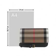 Burberry Madison Series Checkered Women's Crossbody Bag 80840261 - 黑色拼色80840261 - 查看 7